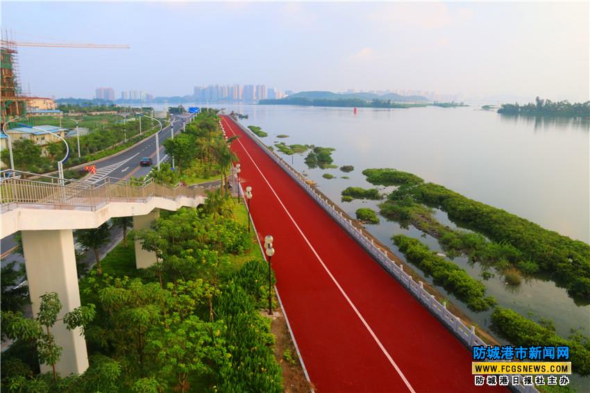 防城港西湾绿道沿途风景如画